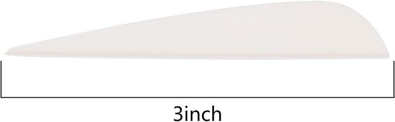 TY Archery 3 Inch Arrow Fletching Vanes Plastic Feather for DIY Archery Hunting Targeting Arrows(Pack of 50) - Image 2